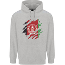 Torn Afghanistan Flag Afghan Day Football Childrens Kids Hoodie Sports Grey