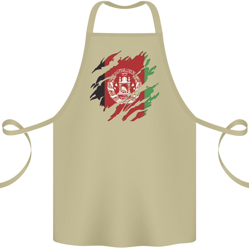 Torn Afghanistan Flag Afghan Day Football Cotton Apron 100% Organic Khaki