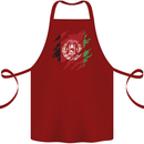 Torn Afghanistan Flag Afghan Day Football Cotton Apron 100% Organic Maroon