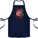 Torn Afghanistan Flag Afghan Day Football Cotton Apron 100% Organic Navy Blue