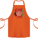 Torn Afghanistan Flag Afghan Day Football Cotton Apron 100% Organic Orange