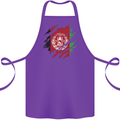 Torn Afghanistan Flag Afghan Day Football Cotton Apron 100% Organic Purple