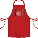 Torn Afghanistan Flag Afghan Day Football Cotton Apron 100% Organic Red