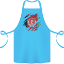Torn Afghanistan Flag Afghan Day Football Cotton Apron 100% Organic Turquoise