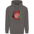 Torn Afghanistan Flag Afghan Day Football Mens 80% Cotton Hoodie Charcoal