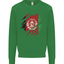 Torn Afghanistan Flag Afghan Day Football Mens Sweatshirt Jumper Irish Green