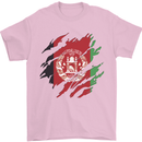 Torn Afghanistan Flag Afghan Day Football Mens T-Shirt 100% Cotton Light Pink