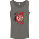Torn Afghanistan Flag Afghan Day Football Mens Vest Tank Top Charcoal