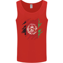 Torn Afghanistan Flag Afghan Day Football Mens Vest Tank Top Red