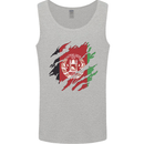 Torn Afghanistan Flag Afghan Day Football Mens Vest Tank Top Sports Grey