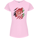 Torn Afghanistan Flag Afghan Day Football Womens Petite Cut T-Shirt Light Pink