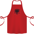 Torn Albania Flag Albanian Day Football Cotton Apron 100% Organic Red