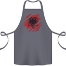 Torn Albania Flag Albanian Day Football Cotton Apron 100% Organic Steel