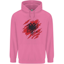 Torn Albania Flag Albanian Day Football Mens 80% Cotton Hoodie Azelea