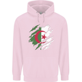 Torn Algeria Flag Algerian Day Football Childrens Kids Hoodie Light Pink