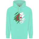 Torn Algeria Flag Algerian Day Football Childrens Kids Hoodie Peppermint