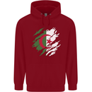 Torn Algeria Flag Algerian Day Football Childrens Kids Hoodie Red