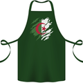 Torn Algeria Flag Algerian Day Football Cotton Apron 100% Organic Forest Green
