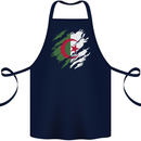 Torn Algeria Flag Algerian Day Football Cotton Apron 100% Organic Navy Blue