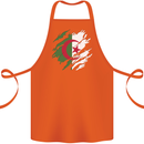 Torn Algeria Flag Algerian Day Football Cotton Apron 100% Organic Orange