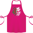 Torn Algeria Flag Algerian Day Football Cotton Apron 100% Organic Pink