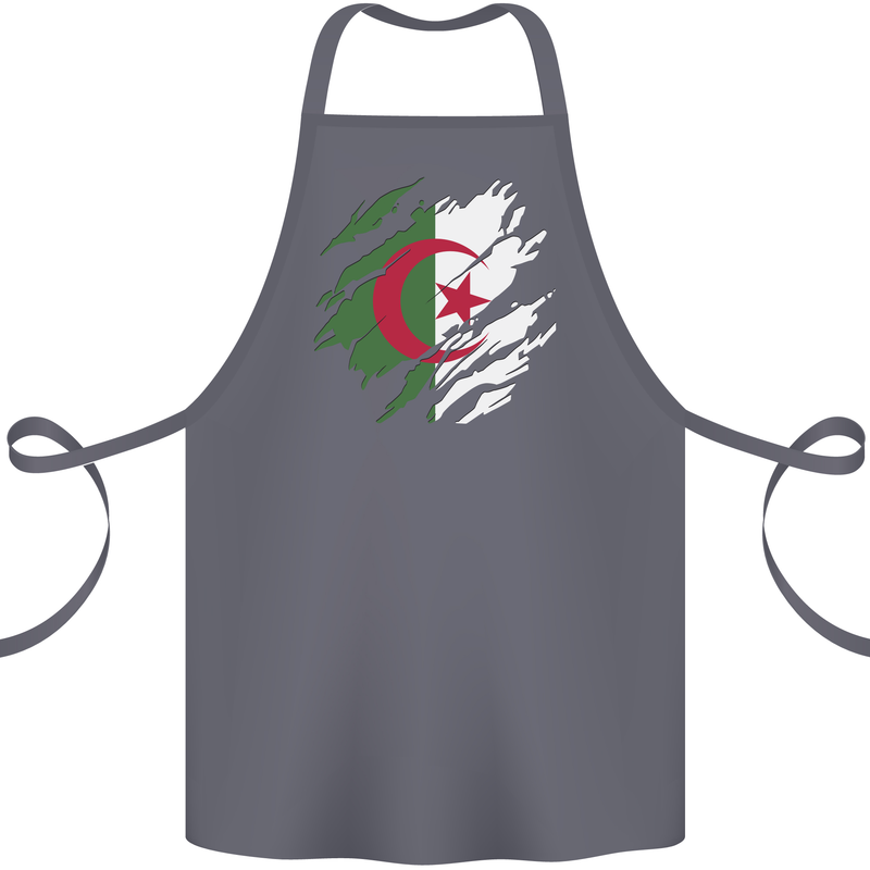 Torn Algeria Flag Algerian Day Football Cotton Apron 100% Organic Steel