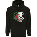 Torn Algeria Flag Algerian Day Football Mens 80% Cotton Hoodie Black