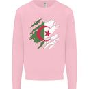Torn Algeria Flag Algerian Day Football Mens Sweatshirt Jumper Light Pink