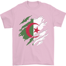 Torn Algeria Flag Algerian Day Football Mens T-Shirt 100% Cotton Light Pink