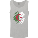 Torn Algeria Flag Algerian Day Football Mens Vest Tank Top Sports Grey