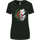 Torn Algeria Flag Algerian Day Football Womens Wider Cut T-Shirt Black