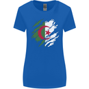 Torn Algeria Flag Algerian Day Football Womens Wider Cut T-Shirt Royal Blue
