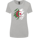 Torn Algeria Flag Algerian Day Football Womens Wider Cut T-Shirt Sports Grey