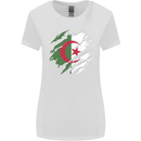Torn Algeria Flag Algerian Day Football Womens Wider Cut T-Shirt White