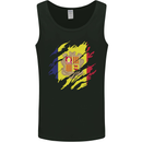 Torn Andorra Flag Andorran Day Football Mens Vest Tank Top Black