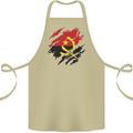 Torn Angola Flag Angolan Day Football Cotton Apron 100% Organic Khaki