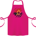 Torn Angola Flag Angolan Day Football Cotton Apron 100% Organic Pink
