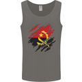 Torn Angola Flag Angolan Day Football Mens Vest Tank Top Charcoal