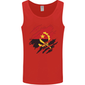 Torn Angola Flag Angolan Day Football Mens Vest Tank Top Red