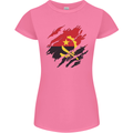Torn Angola Flag Angolan Day Football Womens Petite Cut T-Shirt Azalea
