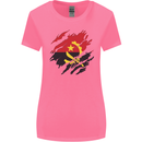 Torn Angola Flag Angolan Day Football Womens Wider Cut T-Shirt Azalea