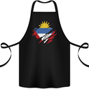 Torn Antigua and Barbuda Flag Day Football Cotton Apron 100% Organic Black