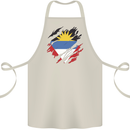Torn Antigua and Barbuda Flag Day Football Cotton Apron 100% Organic Natural