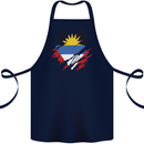 Torn Antigua and Barbuda Flag Day Football Cotton Apron 100% Organic Navy Blue