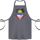 Torn Antigua and Barbuda Flag Day Football Cotton Apron 100% Organic Steel