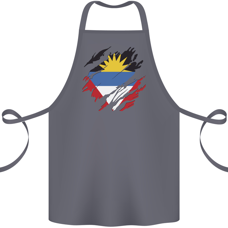 Torn Antigua and Barbuda Flag Day Football Cotton Apron 100% Organic Steel