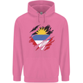 Torn Antigua and Barbuda Flag Day Football Mens 80% Cotton Hoodie Azelea