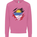 Torn Antigua and Barbuda Flag Day Football Mens Sweatshirt Jumper Azalea