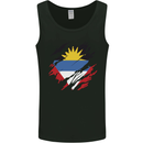 Torn Antigua and Barbuda Flag Day Football Mens Vest Tank Top Black