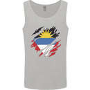 Torn Antigua and Barbuda Flag Day Football Mens Vest Tank Top Sports Grey